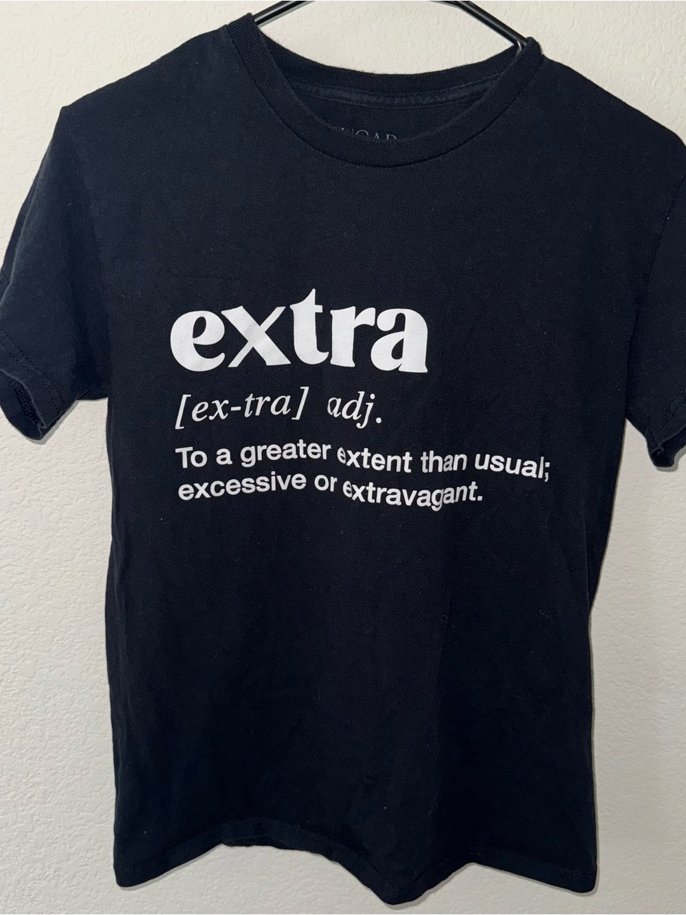 Extra Graphic Crewneck Tee - Black